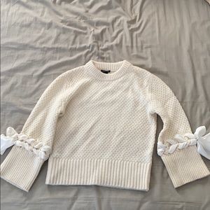 Club monaco creamy white knots sweater